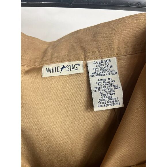 White Stag Camel Pants High Waisted Size 10 - Picture 4 of 6